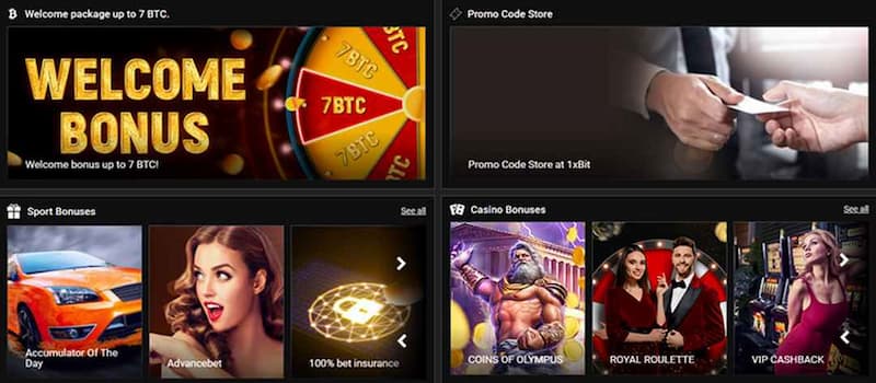 khuyến mãi 1XBIT 