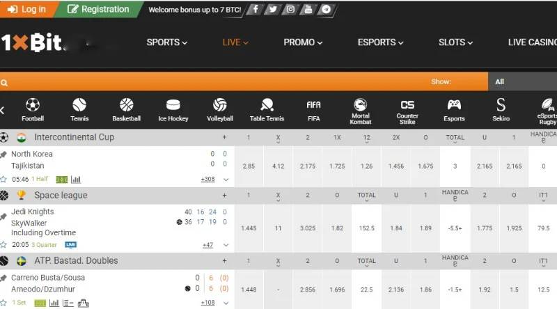 Thể thao 2 Sảnh chơi cung cấp đa dạng tỷ lệ odds