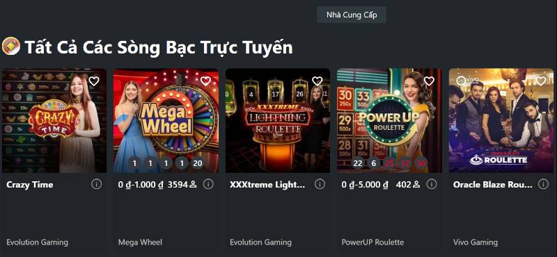 Live casino 1 Sảnh live casino 1XBIT